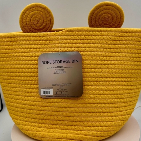 Disney Winnie the Pooh Small Rope Storage Bin - Picture 3 of 5